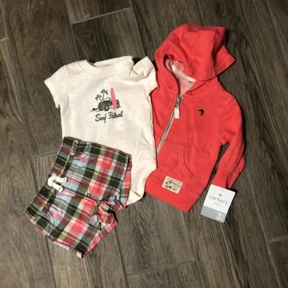 NWT infant Carter’s 3-piece set 3m surf patrol